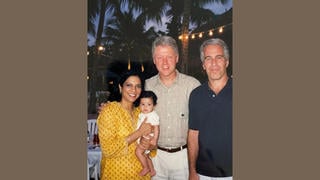 Fact Check: Fake Image Showing Bill Clinton, Jeffrey Epstein, And Mira Nair Holding Baby Zohran Mamdani Originated From A Satire Account