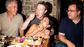 Fact Check: AI Image Of Zuckerberg, Hoffman, Epstein Eating Sushi Is NOT Real -- Published By Parody Account