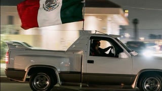 Fact Check: Photo Does NOT Show Minneapolis 'ICE Fishing' Prank Using Mexican Flag To Waste ICE Agents' Time -- Image From LA Protest