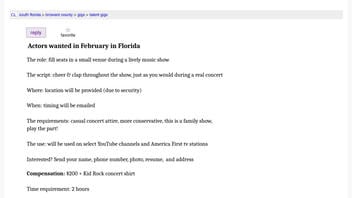 Fact Check: Image Of Craigslist Ad Offering $200 To 'Fill Seats' At TPUSA Alternative Super Bowl Halftime Show Featuring Kid Rock Is NOT Verified
