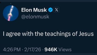 Fact Check: Elon Musk DID Tweet 'I Agree With The Teachings Of Jesus'