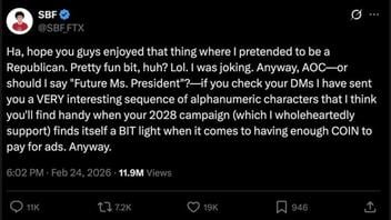 Fact Check: Sam Bankman-Fried Did NOT Offer AOC Bitcoin To Fund 2028 Presidential Campaign