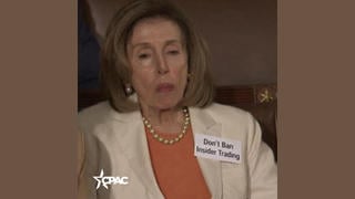 Fact Check: FAKE Photo Showed Pelosi Wore 'Don't Ban Insider Trading' Badge For 2026 State Of The Union Address