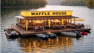 Fact Check: Waffle House Did NOT Announce Plans for Floating Restaurants On Lakes In Southeastern U.S. -- It's A Joke