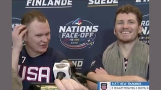 Fact Check: Video Posted By White House Of USA Men's Hockey Player Brady Tkachuk Calling Canada 'Maple Syrup Eating F***s' Is NOT Real -- AI-Generated