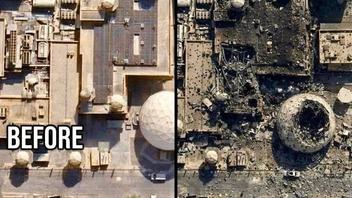 Fact Check: Inconsistencies In Before/After Image Showing Damage To US Base In Bahrain -- NOT Real Picture