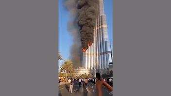 Fact Check: FAKE Video Shows Burj Khalifa On Fire Amid US Attack On Iran -- It's AI