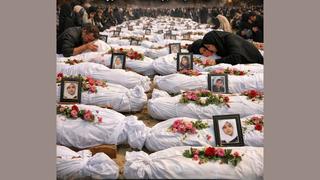 Fact Check: Image Of Bodies Wrapped In White Fabric Does NOT Show Mass Funeral Of Minab School Strike's Victims In Iran