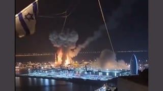 Fact Check: Fake Video Does NOT Show Supersonic Iranian Rockets Really Striking The Tel Aviv Marina -- AI-Generated