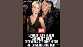 Fact Check: Epstein Files Do NOT Reveal 'Cannibal' Ellen DeGeneres Ate Anne Heche After Murdering Her