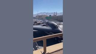 Fact Check: Video Does NOT Show Real American B-2 Bomber Shot Down, Being Paraded Through Streets In Iran