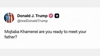 Fact Check: Trump Did NOT Post 'Mojtaba Khamenei Are You Ready To Meet Your Father?'