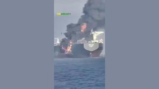 Fact Check: Video Does NOT Show American Oil Tanker Struck By Iran, Burning In Strait Of Hormuz