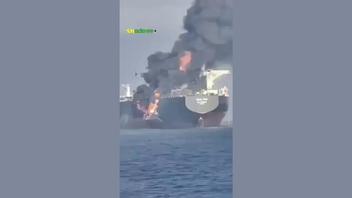 Fact Check: Video Does NOT Show American Oil Tanker Struck By Iran, Burning In Strait Of Hormuz