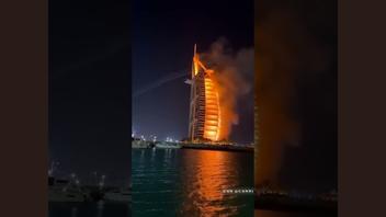 Fact Check: Video Does NOT Show Burj Al Arab In Jumeirah Burning After Drone, Missile Attacks -- It's CGI