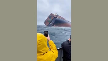 Fact Check: Video Of Massive Container Ship Capsizing Is NOT Real -- It's AI-Generated