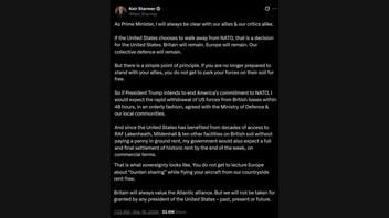 Fact Check: Keir Starmer Did NOT Threaten To Close U.S. Bases At Lakenheath, Mildenhall, Or Elsewhere, Or Demand Rent If Trump Withdraws From NATO