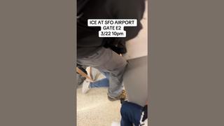 Fact Check: Video SHOWS Plainclothes ICE Agents Arresting Woman At San Francisco Airport Gate -- NOT Related To ICE Surge To Help TSA