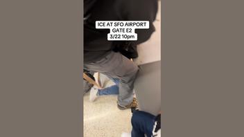 Fact Check: Video SHOWS Plainclothes ICE Agents Arresting Woman At San Francisco Airport Gate -- NOT Related To ICE Surge To Help TSA