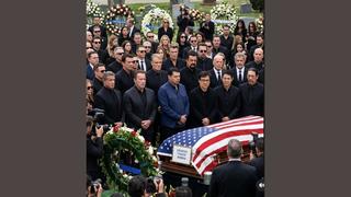 Fact Check: FAKE Photo Shows Hollywood Actors, Including Stallone and Schwarzenegger, Attending Chuck Norris' Funeral -- It's AI