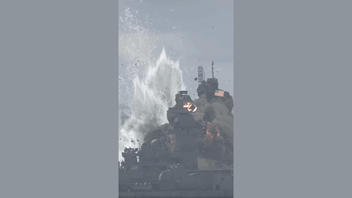 Fact Check: Video Does NOT Show Iranian Missiles Destroying U.S. Navy Warship In Strait Of Hormuz