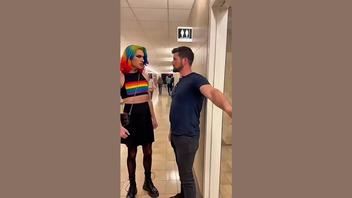 Fact Check: Video Of Transgender, LGBTQ+ People Blocked From Women's Restrooms Is NOT Real Footage