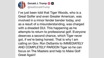 Fact Check: FAKE Screenshot Shows Trump Calling For Tiger Woods Pardon In DUI Case -- No Such Truth Social Post