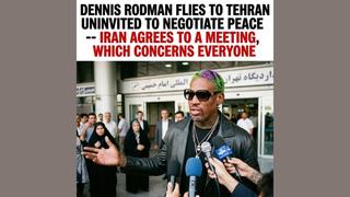Fact Check: Dennis Rodman Did NOT Fly To Tehran To Negotiate Peace, Iran Did NOT Agree To Meeting