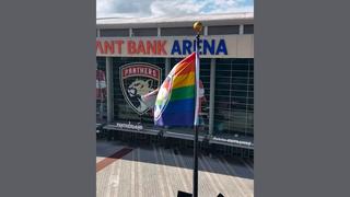 Fact Check: REAL Video Shows LGBTQ+ Flag During Florida Panthers Game At Amerant Bank Arena