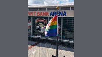 Fact Check: REAL Video Shows LGBTQ+ Flag During Florida Panthers Game At Amerant Bank Arena