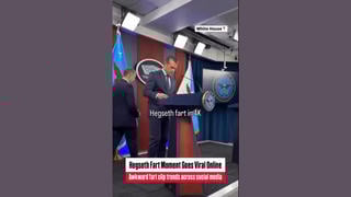 Fact Check: Original Video Did NOT Capture Audio Of "Hegseth Fart Moment" -- The Trolling Sound Effect Was Added Later
