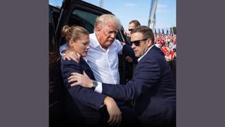 Fact Check: FAKE Photo Shows Trump With No Damage To His Ear Immediately After Butler Assassination Attempt -- It's AI