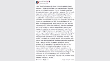 Fact Check: Donald Trump DID Post About Apple CEO Tim Cook Calling Him To 'Kiss My Ass'