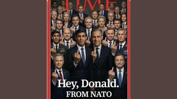 Fact Check: TIME Magazine Did NOT Publish 'Hey Donald, From NATO' Cover With World Leaders Showing Middle Fingers To Trump