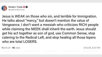 Fact Check: FAKE Donald Trump Post Calls Jesus 'WEAK On Those Who Sin, And Terrible For Immigration'