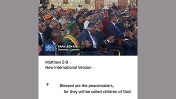 Fact Check: Pope Leo Did NOT Misquote Jesus As Saying, 'Blessed Are The Peacemakers, But Woe To Those Who Manipulate Religion' -- Punctuated Transcript Shows Where Quote Ends