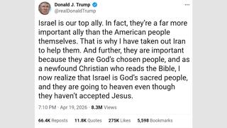 Fact Check: FAKE Donald Trump Truth Social Post Claims Israel Is 'A Far More Important Ally Than The American People'