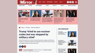 Fact Check: Report About Trump, Nuclear Codes Not Verified, According To Retired CIA Analyst Larry Johnson, Who Mentioned It In Viral Video