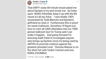 Fact Check: Trump Did NOT Make Social Media Post About 'Nora O'Dumble,' Epstein, Ballroom