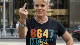 Fact Check: 'Happy Birthday' Posts Showing Pink Wearing Anti-Trump Shirts Are Not Real -- Spam From Vietnam