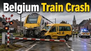 Fact Check: AI Train Crash Photo With Yellow Van NOT Real -- AI Generated Image Of Real Accident In Buggenhout, Belgium