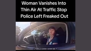 Fact Check: STAGED Video Of Woman Vanishing During Traffic Stop Is 'Pre-Enactment' Of Rapture From Religious Campaign