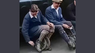 Fact Check: Real But Colorized 1923 Footage Shows Early French Roller Skates Called 'Paticycles'