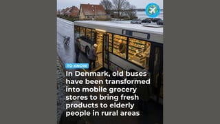 Fact Check: Image Does NOT Show Real Bus Turned Into Mobile Grocery Store In Denmark