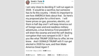 Fact Check: FAKE Trump Post Says 'I Am Very Close To Deciding If I Will Run Again In 2028'