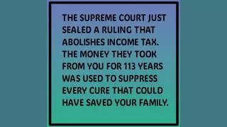 Fact Check: U.S. Supreme Court Did NOT Issue 7-2 Ruling Abolishing Income Tax Under Case Number 24-1791 -- Case Does NOT Exist