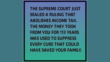 Fact Check: U.S. Supreme Court Did NOT Issue 7-2 Ruling Abolishing Income Tax Under Case Number 24-1791 -- Case Does NOT Exist