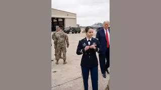 Fact Check: FAKE Video Of Military Captain 'Elena Carter' Not Saluting Trump Is AI-Generated