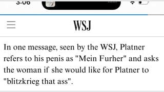 Fact Check: Wall Street Journal Did NOT Report That Graham Platner Called His Penis 'Mein Fuhrer' In Message To Woman