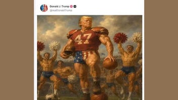 Fact Check: FAKE Trump Post Showed Him As A Football Player, Surrounded By Half-Naked Male Cheerleaders